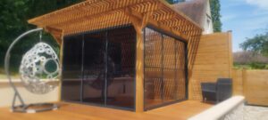terrasse en bois dans l'Essonne