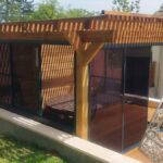 terrasse en bois dans l'Essonne