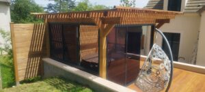 terrasse en bois dans l'Essonne