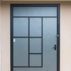 Porte d'entrée faite d'acier