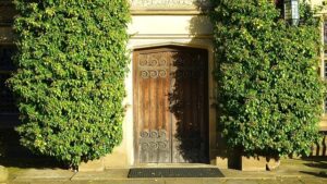 porte d'entrée en bois