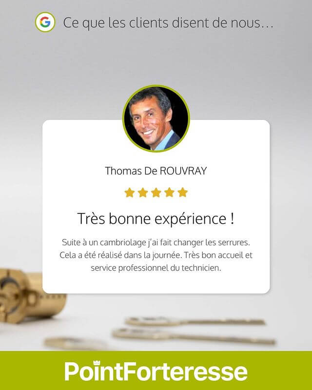 avis-client-entreprise-de-serrurerie-à-paris