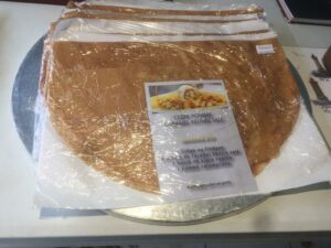 vente de crêpes sucrées emballage